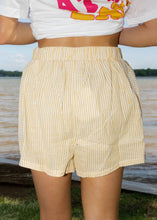 Load image into Gallery viewer, Yellow Stripe Boxer Shorts
