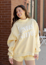 Load image into Gallery viewer, "Jesus Saves" Mockneck - Butter Yellow
