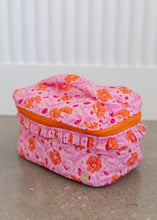 Load image into Gallery viewer, Poppin' Petals Quilted Cosmetic Bag
