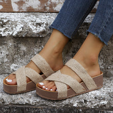 Load image into Gallery viewer, RTS: The Cross Over Slip on Sandal
