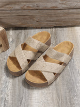 Load image into Gallery viewer, RTS: The Cross Over Slip on Sandal
