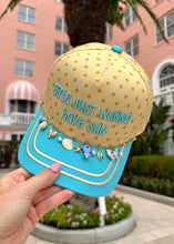 Load image into Gallery viewer, "Girls Just Wanna Have Sun" Polka Dot Trucker Hat
