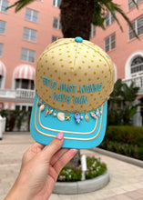 Load image into Gallery viewer, "Girls Just Wanna Have Sun" Polka Dot Trucker Hat
