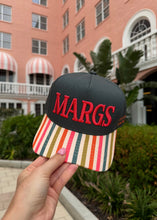 Load image into Gallery viewer, "MARGS" Striped Trucker Hat
