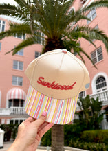Load image into Gallery viewer, "Sunkissed" Colorful Striped Trucker Hat
