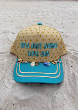Load image into Gallery viewer, "Girls Just Wanna Have Sun" Polka Dot Trucker Hat
