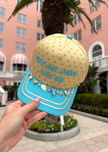 Load image into Gallery viewer, "Girls Just Wanna Have Sun" Polka Dot Trucker Hat

