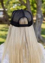 Load image into Gallery viewer, Boat Captain DTF Printed Black Trucker Hat
