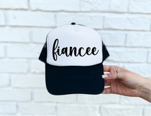 Load image into Gallery viewer, Fiancee DTF Printed Trucker Hat
