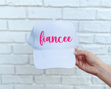 Load image into Gallery viewer, Fiancee DTF Printed Trucker Hat
