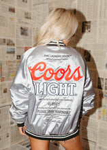 Load image into Gallery viewer, Coors Light™ Official TM Silver Varsity Jacket
