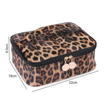 Load image into Gallery viewer, Ready to Ship | The Clarissa - Leopard Makeup Case and Organizer
