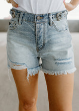 Load image into Gallery viewer, Kancan High Rise Buckle Denim Shorts
