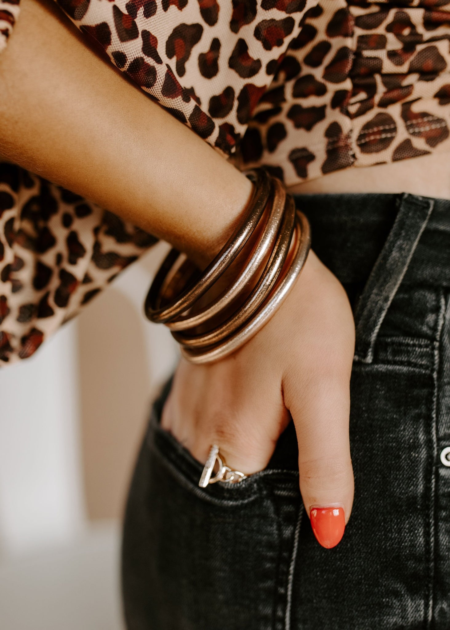 BuDha Girl FAWN All Weather Bangles Serenity Prayer