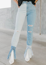 Load image into Gallery viewer, In The Spotlight Denim Tie Jeans
