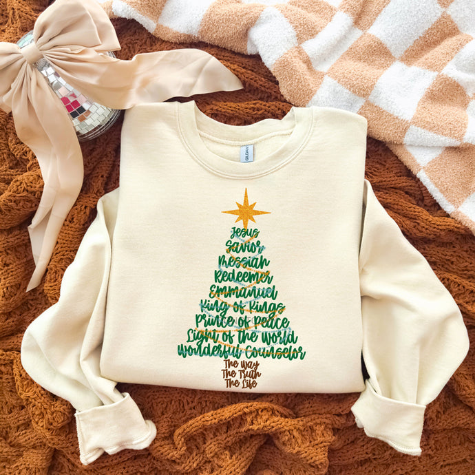 Jesus Name Tree Sand Sweatshirt