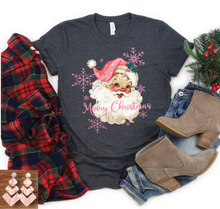 Load image into Gallery viewer, Merry Christmas Snowflakes Santa
