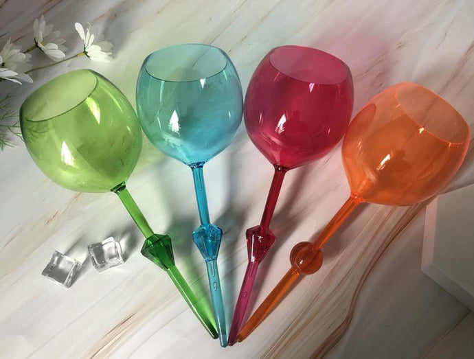 RTS Floating Acrylic wine glasses The Vintage Leopard