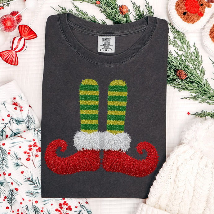 Faux Yarn Elf Shoes Pepper Tee