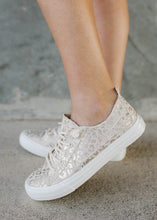 Load image into Gallery viewer, Gypsy Jazz Kyrie Rose Gold Leopard Sneaker Shoe
