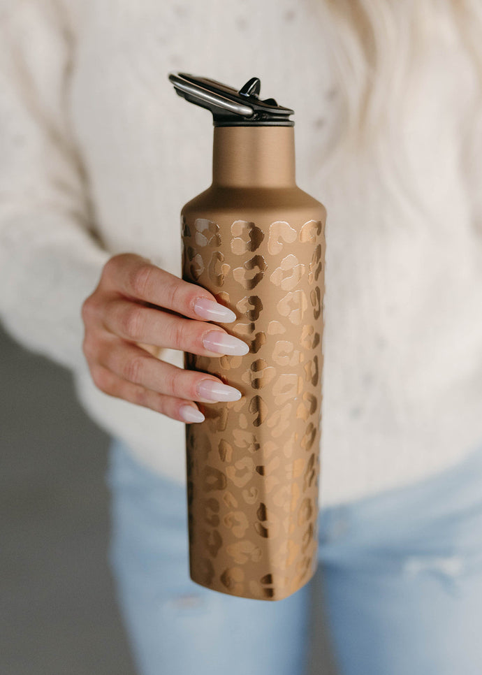 Brumate 25 Oz Rehydration Rose Gold Leopard Water Bottle – The Vintage  Leopard