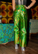 Load image into Gallery viewer, Dancing Queen Metallic Pants - Green
