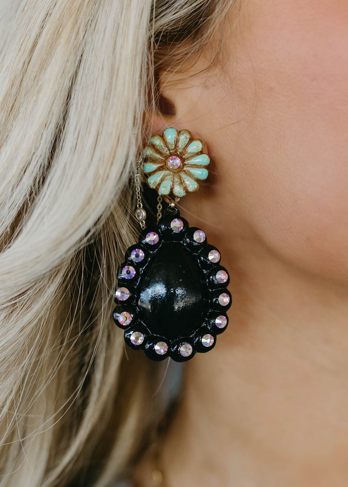 Black Nellie Earrings - vintageleopard