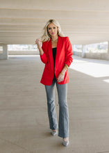 Load image into Gallery viewer, Jessie Tailored Blazer - Red
