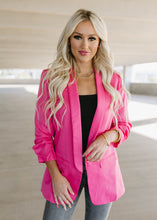 Load image into Gallery viewer, Jessie Tailored Blazer - Hot Pink
