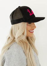 Load image into Gallery viewer, Pink Tattoo Love Black Cap

