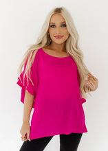 Load image into Gallery viewer, Kailie Pink Ruffle Top
