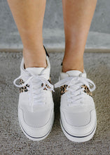 Load image into Gallery viewer, Mia Alta White &amp; Leopard Sneakers
