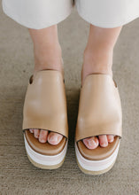 Load image into Gallery viewer, Naked Feet Ecru Flow Comfort Leather Wedge
