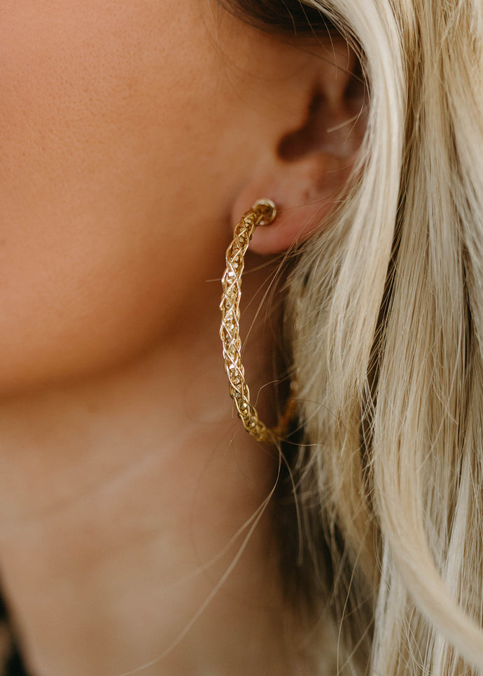 Rory Gold Braided Hoops