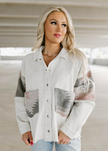 Load image into Gallery viewer, Pink &amp; Cream Aztec Corduroy Jacket
