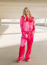 Load image into Gallery viewer, Slumber Party Hot Pink Pajama Set
