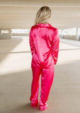 Load image into Gallery viewer, Slumber Party Hot Pink Pajama Set
