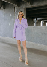 Load image into Gallery viewer, Lavender Trench Coat Dress
