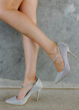 Load image into Gallery viewer, Billini Shae Silver Glitter Heels
