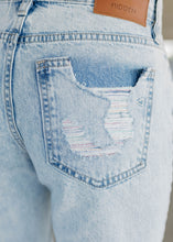 Load image into Gallery viewer, Bailey Colorful Threaded Boyfriend Jeans - vintageleopard
