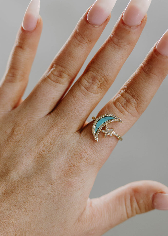 Veronica Moon Turquoise Ring