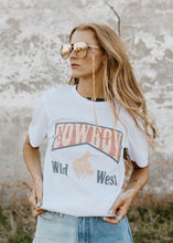 Load image into Gallery viewer, Cowboy Wild West White Graphic Tee

