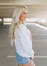 Load image into Gallery viewer, Beth &amp; Rip Long Sleeve White Graphic Tee - vintageleopard
