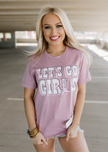 Load image into Gallery viewer, Let&#39;s Go Girls Orchid Heather Graphic Tee
