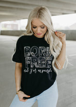Load image into Gallery viewer, Leopard Born Free Now I&#39;m Expensive Black Tee
