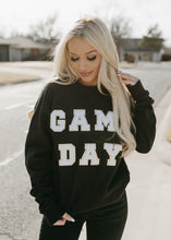 Load image into Gallery viewer, Game Day Patch Black Sweatshirt
