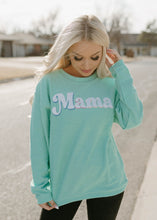 Load image into Gallery viewer, Mama Mint Embroidered Corded Sweatshirt
