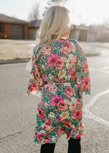 Load image into Gallery viewer, Fancy Fresh Floral &amp; Leopard Robe
