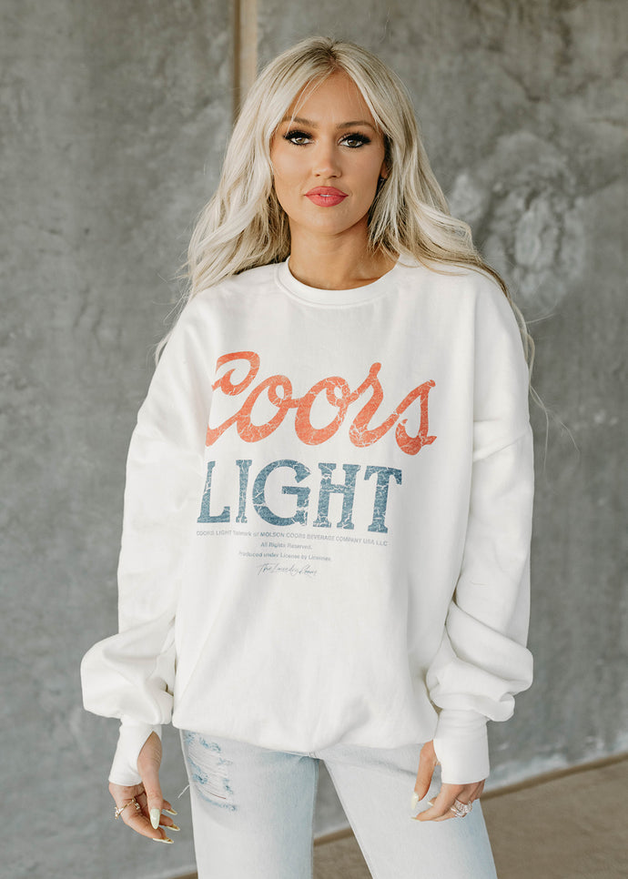 Coors Light™ 1980 White Sweatshirt Jumper
