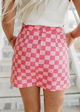 Load image into Gallery viewer, Let&#39;s Go Girls Pink Checkered Mini Skirt
